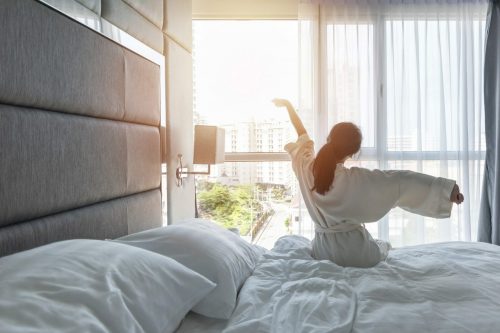 Hotel,Room,Comfort,With,Good,Sleep,Easy,Relaxation,Lifestyle,Of