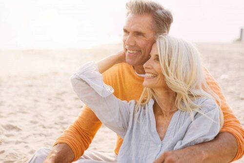 Happy,Senior,Couple,Spending,Time,At,The,Beach.,Concepts,About